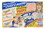 "JACK ARMSTRONG" ORIGINAL ART PROTOTYPE BY SAM GOLD FOR WHEATIES "PILOT'S PHYSICAL FITNESS KIT."