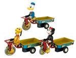 DISNEY CHARACTER FRICTION DELIVERY WAGON SET BY LINE MAR.