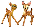 BAMBI CHARACTER FIGURINES BY AMERICAN POTTERY CO.