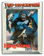 "KING KONG COLORFORMS TRU-DIMENSION 3-D ACTION PICTURE KIT" W/ORIGINAL ART.