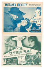 "CAPTAIN MIDNIGHT" 1942 MOVIE SERIAL LOBBY CARDS & STILLS.