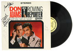 “DON ADAMS MEETS THE ROVING REPORTER” GET SMART-RELATED SIGNED RECORD ALBUM.