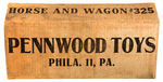 “PENNWOOD TOYS HORSE AND WAGON” BOXED PULL TOY.