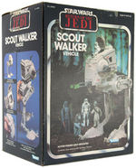 "STAR WARS: RETURN OF THE JEDI - SCOUT WALKER" BOXED VEHICLE & "MINI-RIG" BOXED VEHICLE LOT OF FOUR.