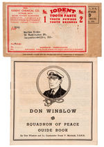 “DON WINSLOW SQUADRON OF PEACE GUIDE BOOK” PREMIUM WITH MAILER.