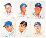 "LIVING LEGENDS" LIMITED EDITION BASEBALL PLAYERS SIGNED PRINT LOT.