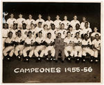 1955-56 CUBAN LEAGUE TEAM CIENFUEGOS ELEPHANTS CHAMPIONSHIP TEAM SIGNED BASEBALL.