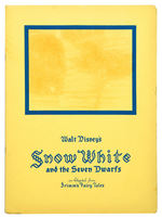“SNOW WHITE AND THE SEVEN DWARFS” PROMOTIONAL BOOK WITH ENV. ISSUED BY GOOD HOUSEKEEPING MAGAZINE