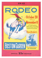 ROY ROGERS PERSONAL APPEARANCE RODEO PROGRAM.