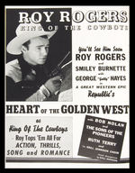ROY ROGERS PERSONAL APPEARANCE RODEO PROGRAM.