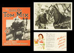 TOM MIX EARLIEST VERSION CLUB KIT WITH RARE VERSION PATCH AND MINT LUCKY NAIL HORSESHOE RING.