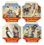 “GENE AUTRY’S BRAND/SUNBEAM” BREAD END LABELS EXTENSIVE GROUP.