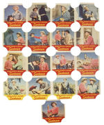 “GENE AUTRY’S BRAND/SUNBEAM” BREAD END LABELS EXTENSIVE GROUP.