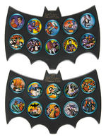 BATMAN "BATCOINS" COMPLETE COIN SET WITH HOLDERS.