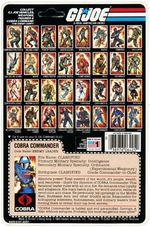 "G.I. JOE - COBRA COMMANDER" ACTION FIGURE ON 32-BACK CARD.