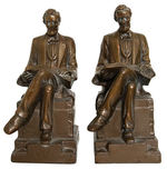PAIR OF LINCOLN BOOKENDS.