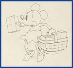 BUILDING A BUILDING PRODUCTION DRAWING FEATURING MINNIE MOUSE.