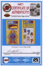 “SUPERMAN BEND ‘N FLEX” MEGO FIGURE ON CARD.