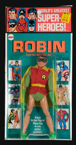 "ROBIN" MEGO FIGURE ON RARE KRESGE CARD.