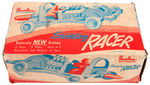 "AMERLINE MECHANICAL SKIDDING RACER" BOXED TOY.