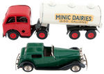 TRIANG MINIC TOY CAR & TRUCK WIND-UP PAIR.