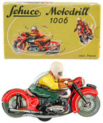"SCHUCO 1006" BOXED WIND-UP TOY MOTORCYCLE.