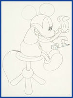 THE CACTUS KID PRODUCTION DRAWING FEATURING MICKEY MOUSE.