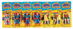 “SUPER POWERS” ACTION FIGURE LOT OF 10 ON SLIM CARDS.