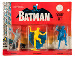 “OFFICIAL BATMAN FIGURE SET” BY IDEAL ON CARD.