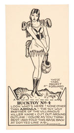 BUCK ROGERS "BUCKTOY" 1930S COMPLETE SET OF PREMIUM CARDS.
