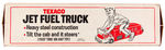 "TEXACO JET FUEL TRUCK" PRESSED STEEL TOY SEALED IN BOX.