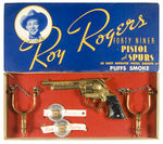 ROY ROGERS RARE SMOKING GUN WITH SPURS BOXED SET.