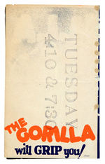 "THE GORILLA" PROMOTIONAL PAIR.