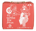 "MY GOODIE BOX FROM WXYZ-TV 7" VINYL LUNCHBOX.