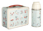 "AMERICANA" METAL LUNCHBOX WITH THERMOS.