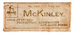 “MY PAPA WILL VOTE FOR McKINLEY” 1896 SOAP BABY WITH TAG AND BOX.