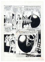"THE SIX MILLION DOLLAR MAN" #2 NEAR COMPLETE COMIC MAGAZINE STORY ORIGINAL ART.