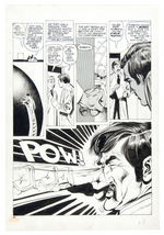 "THE SIX MILLION DOLLAR MAN" #2 NEAR COMPLETE COMIC MAGAZINE STORY ORIGINAL ART.