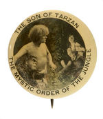 TARZAN RARE 1920 MOVIE SERIAL BUTTON WITH SMALL DEFECT.