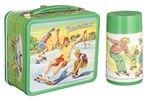 "THE SKATEBOARDER" METAL LUNCHBOX WITH THERMOS.