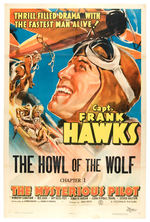 "CAPT. FRANK HAWKS" MOVIE SERIAL POSTER.