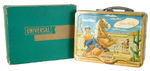 "GENE AUTRY" LUNCH BOX WITH THERMOS AND RARE BOX.