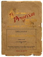 "OFFICIAL PROGRAM - NELSON - GANS" HISTORIC BOXING MATCH PROGRAM.