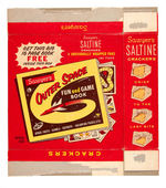 “SAWYER’S SALTINES” BOX AND PREMIUM FILE COPY “OUTER SPACE FUN AND GAME BOOK”.
