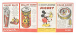"MICKEY MOUSE FRENCH POLISH PRODUCTS" PAPER LOT.