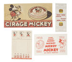 "MICKEY MOUSE FRENCH POLISH PRODUCTS" PAPER LOT.