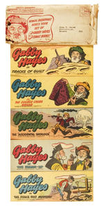“GABBY HAYES” SET OF QUAKER OATS PREMIUM COMIC BOOKS WITH ENVELOPE.