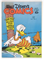 WALT DISNEY COMICS AND STORIES #21 JUNE 1942 DELL PUBLISHING.