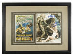 “CREATURE FROM THE BLACK LAGOON” CAST-SIGNED DISPLAY.