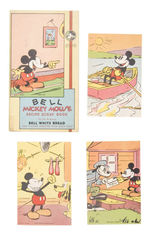 "MICKEY MOUSE RECIPE SCRAPBOOK" WITH EXTENSIVE GROUP OF PICTURE CARDS.